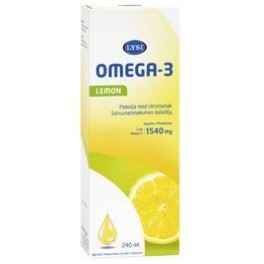 Lysi Omega-3 Kalaõli 1540mg/5ml Lemon 240ml