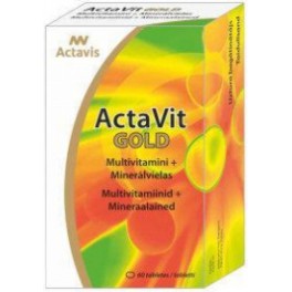 Actavit Gold Multivitamiinid+mineraalained N60