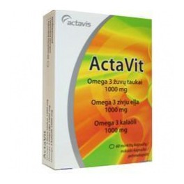 Actavit Omega-3 Kalaõli Kapslid 1g N60