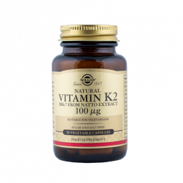Vitamiin K2 100µg, 50 kapslit, Solgar