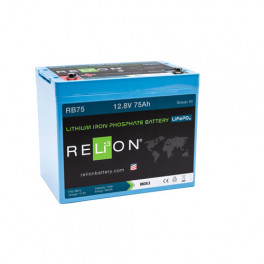 RELiON RB75 4SC LiFepo4 liitiumaku, 75 Ah, 12,8 V