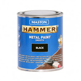 Hammer metallivärv sile must 750 ml