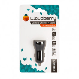 Cloudberry 3,4 A Lightning autolaadija 1 x USB 2,4 A