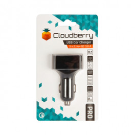 Cloudberry 9,4 A autolaadija 3 x USB 2,1 A + QC 3.0 3 A