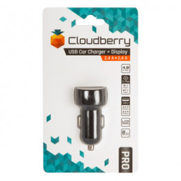 Cloudberry 4,8 A autolaadija pingenäiduga 2 x USB 2,4 A