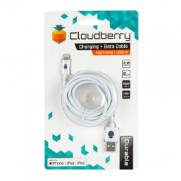 Cloudberry Lightning USB-kaabel 2 m, valge