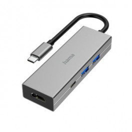 Hama 4 pesaga USB jaotur USB-C - 2 x USB-A/USB-C/HDMI™ 5 Gbi