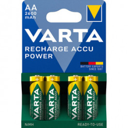 Varta Recharge Accu Power AA 2600 mAh akupatareid 4 tk