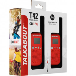 Motorola Talkabout T42 raadiotelefonid 2 tk punased