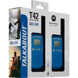 Motorola Talkabout T42 raadiotelefonid 2 tk sinised
