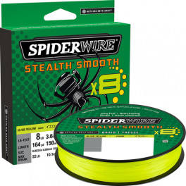 Spiderwire Stealth Smooth 8 kiudnöör 150 m kollane