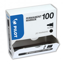 Pilot märkimispliiats Permanent Marker 100 must 20 tk