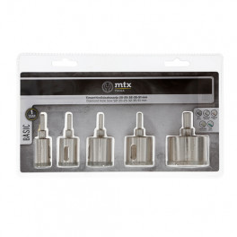 MTX Tools teemantkattega augusaagide komplekt 20-51 mm 5 osa