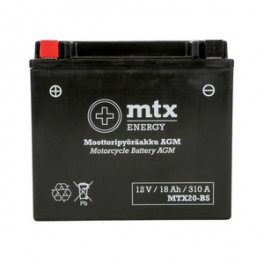 MTX Energy AGM-aku 12 V 18 Ah "MTX20-BS" (P175 x L87 x K155