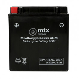 MTX Energy AGM-aku 12 V 18 Ah "MTX20CH-BS" (P150 x L87 x K16
