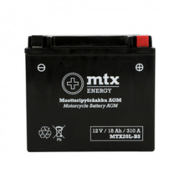 MTX Energy AGM-aku 12 V 18 Ah "MTX20L-BS" (P175 x L87 x K155