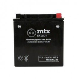 MTX Energy AGM-aku 12 V 30 Ah "MTX30L-BS" (P166 x L126 x K17