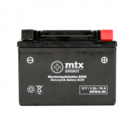 MTX Energy AGM-aku 12 V 3 Ah "MTX4L-BS" (P113 x L70 x K85 mm
