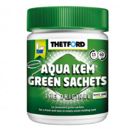 Thetford Kem Green Sachets WC-kemikaal 15 doosi
