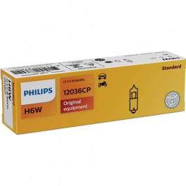 Philips BAX9s pirn 12 V 6 W H6W Halogen 10 tk