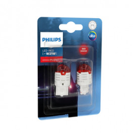 Philips Ultinon Pro3000 W21 LED-pirnipaar punane