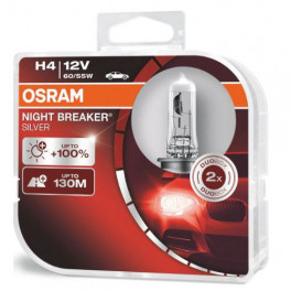 Osram Night Breaker Silver H4-autopirnid, +100%, 12 V / 60/5